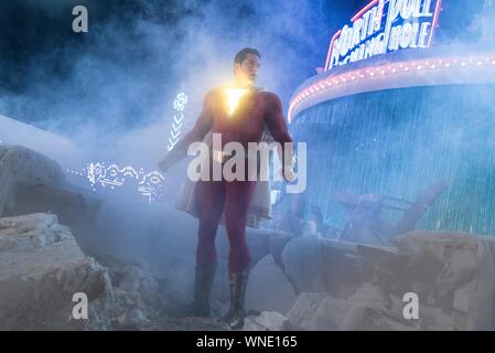 ZACHARY LEVI in SHAZAM! (2019), diretto da David F. SANDBERG. Credito: Warner Bros DC / Intrattenimento / DC Comics / Nuova Linea Cinem / WILKIE, STEVE / Album Foto Stock