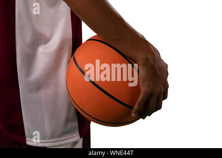 Femmina dura giocatore di basket Foto Stock