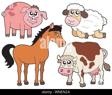 Paese di raccolta degli animali 2 Illustrazione Vettoriale