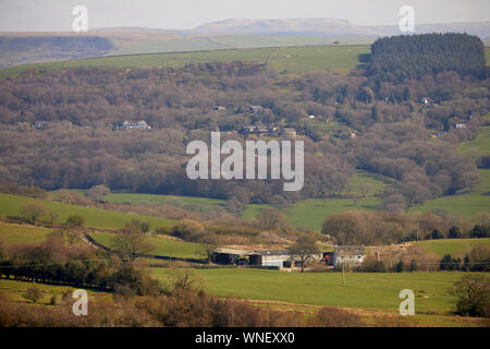 Tameside boarder Werneth viste bassa Foto Stock