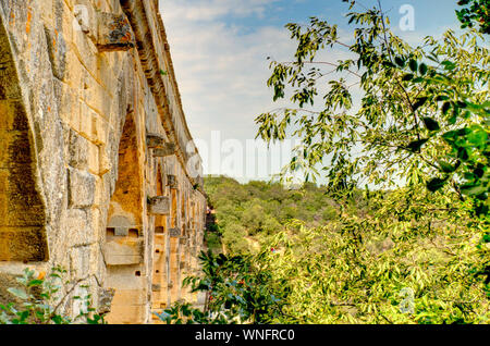 Pont du Gard, Francia Foto Stock