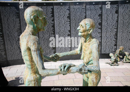 Il memoriale dell'Olocausto in Miami Beach, Florida, Stati Uniti d'America, America, scultura di amore e di angoscia Foto Stock