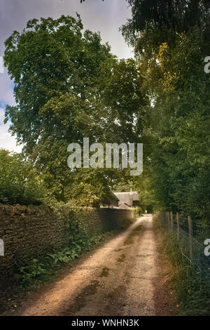 Il vecchio Coach Road, Tubney, Oxfordshire, Regno Unito Foto Stock