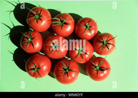 Pomodori rossi sfondo.. Foto Stock