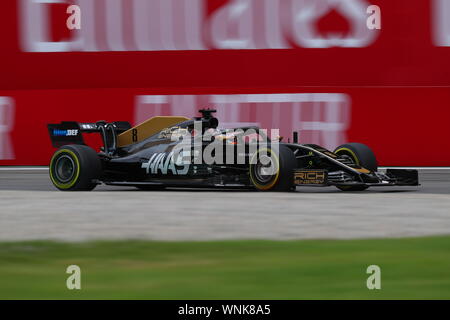 Monza, Italia. 05 apr, 2019. #08 Romain Grosjean, Haas Team di F1. GP Italia Monza 5-8 settembre 2019 Credit: Indipendente Agenzia fotografica/Alamy Live News Foto Stock