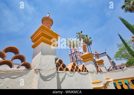 Guadalajara, Tlaquepaque scenic chiese in un caratteristico centro storico della città Foto Stock