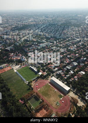 Bucarest Cityscape drone attrattive della Romania Foto Stock