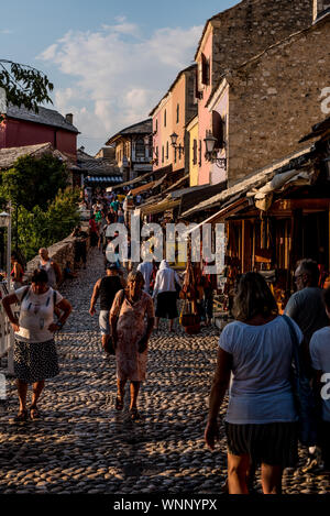 Mostar. Nella città vecchia. Foto Stock