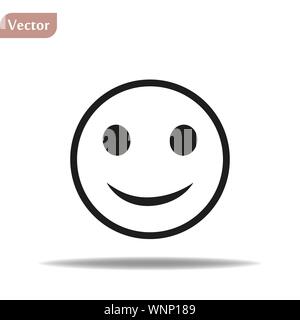 Emozione icona smile. Elemento di icone minimalista per la telefonia mobile di concetto e le web app. Linea sottile icona per sito web design e sviluppo, sviluppo delle app Illustrazione Vettoriale