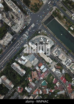 Bucarest Cityscape drone attrattive della Romania Foto Stock