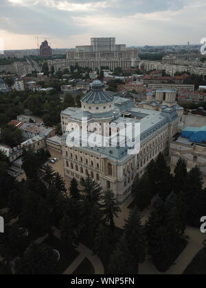 Bucarest Cityscape drone attrattive della Romania Foto Stock