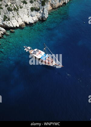 Il greco risultae drone di vela Foto Stock