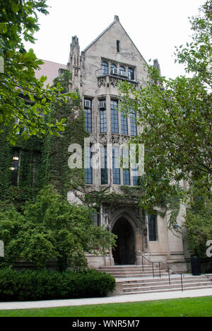 Università americane. Università di Chicago. Inglese in stile gotico di architettura Foto Stock