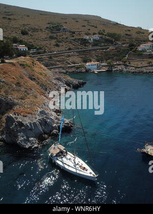 Il greco risultae drone di vela Foto Stock