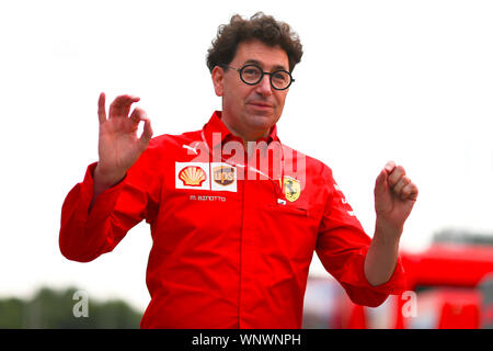 Monza, Italia. 06 Sep, 2019. Mattia Binotto - Il Team Principal della scuderia Ferrari da Monza 06/09/2019 GP Italia Formula 1 Championship 2019 foto Federico Basile/Insidefoto Credito: insidefoto srl/Alamy Live News Foto Stock