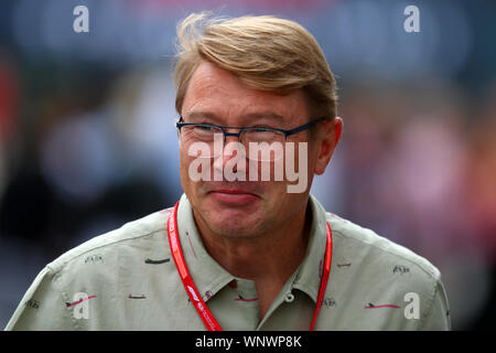 Monza, Italia. 06 Sep, 2019. Mika Hakkinen GP Italia Monza 5-8 settembre 2019 Monza 06/09/2019 GP Italia Formula 1 Championship 2019 foto Federico Basile/Insidefoto Credito: insidefoto srl/Alamy Live News Foto Stock