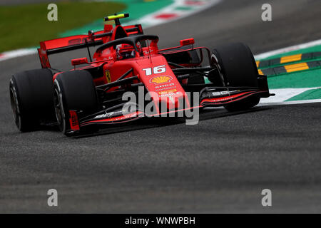 Monza, Italia. 06 Sep, 2019. #16 Charles Leclerc, la Scuderia Ferrari. GP Italia Monza 5-8 settembre 2019 Monza 06/09/2019 GP Italia Formula 1 Championship 2019 foto Federico Basile/Insidefoto Credito: insidefoto srl/Alamy Live News Foto Stock