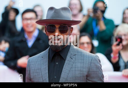 Toronto, Canada. 6 Sep, 2019. Attore Jamie Foxx assiste la premiere mondiale del film 'appena Misericordia' a Roy Thomson Hall durante il 2019 Toronto International Film Festival (TIFF) a Toronto, Canada, Sett. 6, 2019. Credito: Zou Zheng/Xinhua Foto Stock