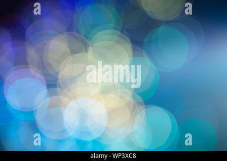 Colorato sfondo bokeh di fondo - Le luci di Natale. Foto Stock