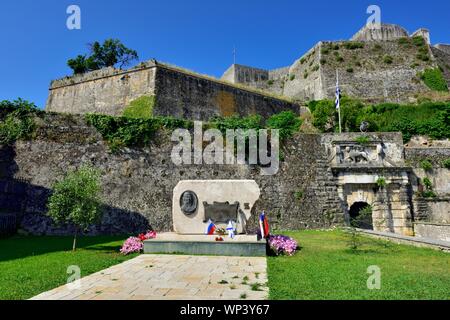 Memoriale di guerra,Nuova Fortezza,,Corfu Corfu,Kerkira,Grecia,Isole Ionie Foto Stock