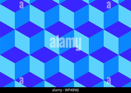 Blu isometrica Pattern perfetta illustrazione vettoriale EPS10 Illustrazione Vettoriale