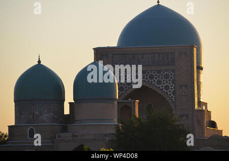 Kok Gumbaz moschea a Shakhrisabz, southeastern Uzbekistan Foto Stock