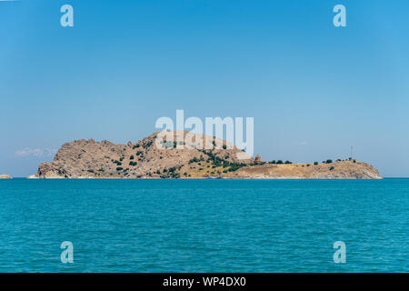 Visitando la Cattedrale della Santa Croce, Aghtamar in Van, Turchia Foto Stock