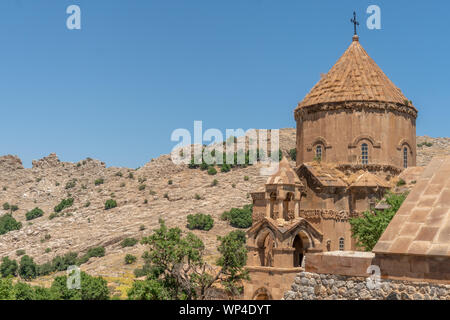 Visitando la Cattedrale della Santa Croce, Aghtamar in Van, Turchia Foto Stock