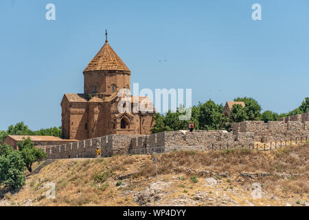 Visitando la Cattedrale della Santa Croce, Aghtamar in Van, Turchia Foto Stock