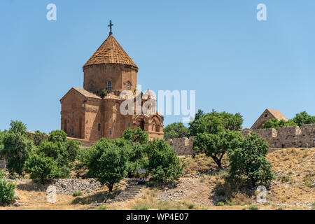 Visitando la Cattedrale della Santa Croce, Aghtamar in Van, Turchia Foto Stock