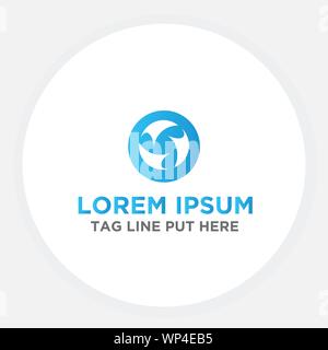 Logo Tech Illustrazione Vettoriale