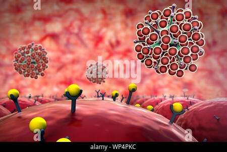 L'attacco di virus Foto Stock