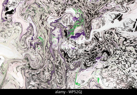 Abstract acrilico pittura con il colore le celle Foto Stock