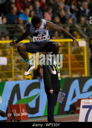 Bruxelles, Belgio. 07Th Sep, 2019. Noè Lyles (USA) in azione durante la IAAF Diamond League atletica al King Baudouin Stadium di Bruxelles. Credito: SOPA Immagini limitata/Alamy Live News Foto Stock