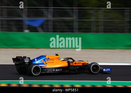 Monza (MB), Italia. 07Th Sep, 2019. LANDO NORRIS durante il Grand Prix di Heineken Italia 2019 - venerdì - Libere 1 e 2 - Campionato di Formula 1 - Credit: LPS/Alessio De Marco/Alamy Live News Foto Stock