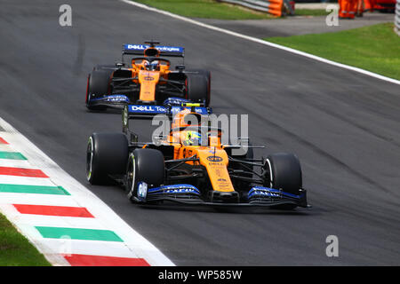 Monza (MB), Italia. 07Th Sep, 2019. LANDO NORRIS durante il Grand Prix di Heineken Italia 2019 - venerdì - Libere 1 e 2 - Campionato di Formula 1 - Credit: LPS/Alessio De Marco/Alamy Live News Foto Stock