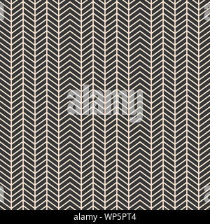 Geometriche strisce a zig-zag pattern seamless vettore - Mandorla,grigio. Ottimo per tessuto,sfondi,sfondo, textures grafiche ecc. Foto Stock