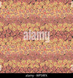 Vettore di seamless pattern abstract background creato con dotty rosa come forme Illustrazione Vettoriale