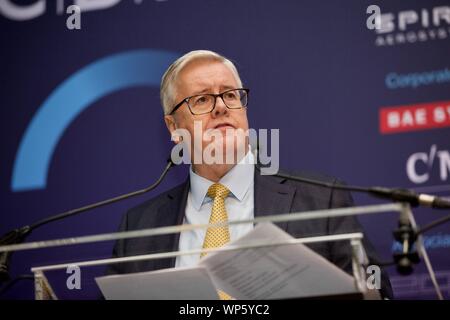 Glasgow, Regno Unito, 5 Settembre 2019: John Allan, presidente della CBI, rivolgendosi ai membri della CBI Scozia. Credito: TERRY MURDEN / Alamy Foto Stock