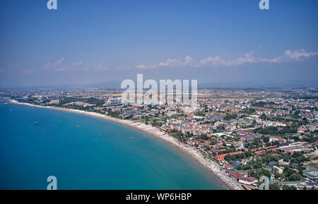 Vista superiore dell'antico anfiteatro Foto Stock