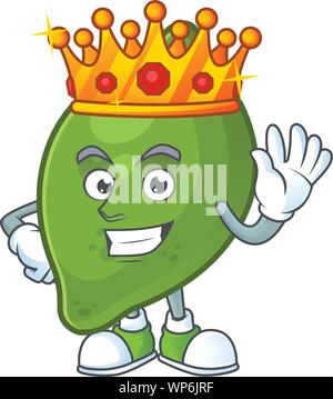 Re di lime fresco personaggio dei cartoni animati per la cucina Illustrazione Vettoriale