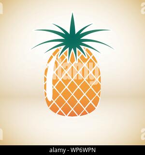 Ananas simbolo del vettore Illustrazione Vettoriale