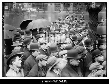 Lawrence strike incontro, New York Foto Stock