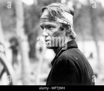 Richard Thomas, sul set del film televisivo, 'il simbolo rosso di coraggio", ventesimo Century-Fox televisione, 1974 Foto Stock