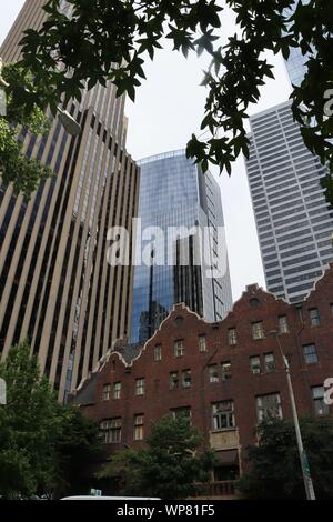 Edifici nel centro cittadino di Seattle Foto Stock