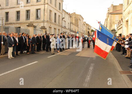 Venerdì, 6 settembre 2019, il settantacinquesimo anniversario della liberazione di Niort Foto Stock