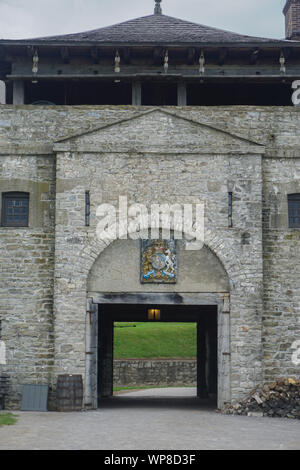 Porter, New York, USA: Porte des Cinq Nations (Gate of the Five Nations), the entrance to Fort Niagara, named in honor of the Iroquois Confederacy. Foto Stock
