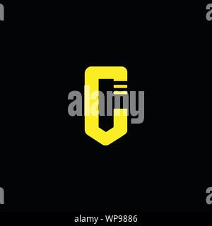 Creative Innovative lettera iniziale logo CC C. minimale del monogramma di lusso. Professionale di progettazione iniziale. Premium Business tipografico. Simbolo alfabeto. Illustrazione Vettoriale