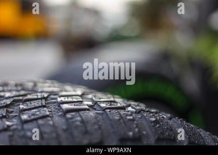 Monza (MB), Italia, 08 Sep 2019, Pirelli Pneumatici durante il Grand Prix di Heineken Italia 2019 - domenica - Paddock - Campionato di Formula 1 - Credit: LPS/Alessio De Marco/Alamy Live News Foto Stock