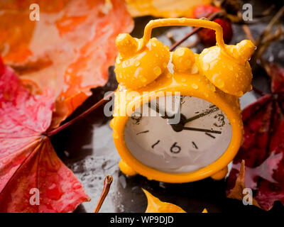 Caduta indietro nel tempo - Ora Legale fine - Ritorno al periodo invernale Foto Stock